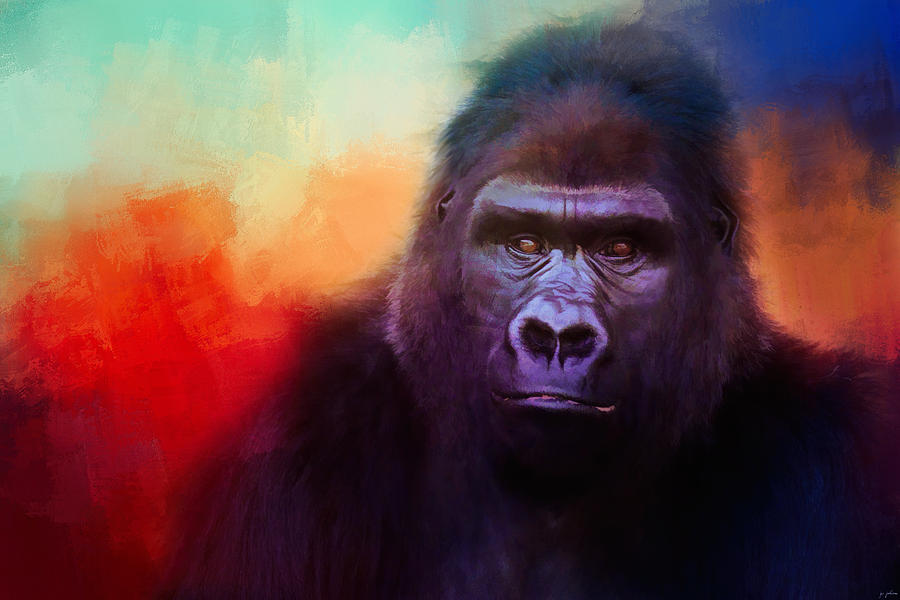 Colorful Expressions Gorilla Photograph by Jai Johnson