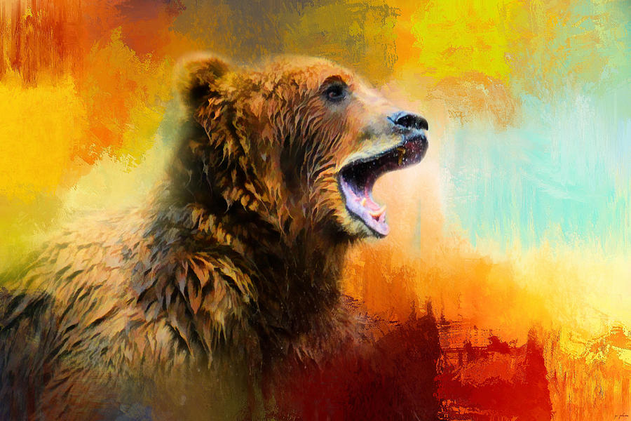 Colorful Expressions Grizzly Bear 2 Photograph by Jai Johnson
