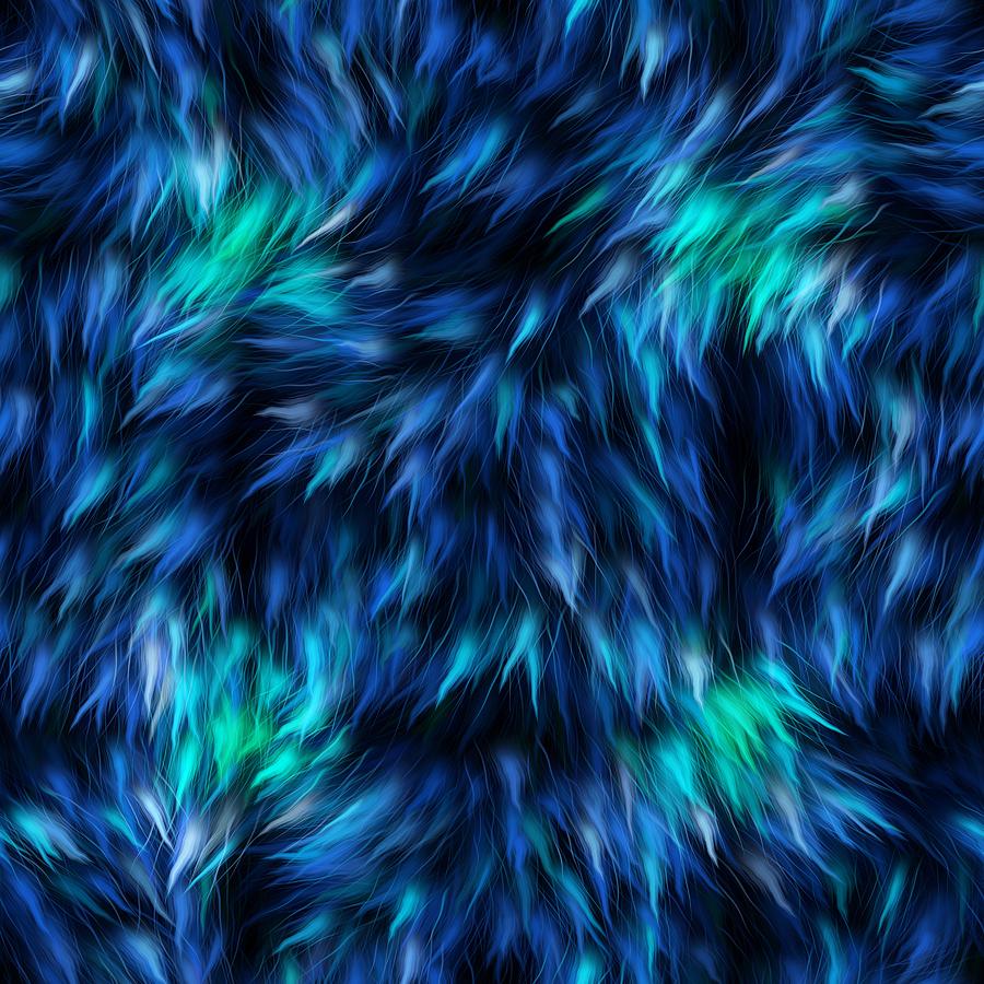 Colorful Faux Fur Abstract 1_0012_Square Digital Art by RiaL Treasures ...