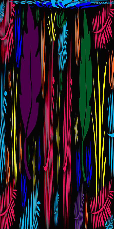 Colorful Feathers Abstract Digital Art by Aimee L Maher ALM GALLERY