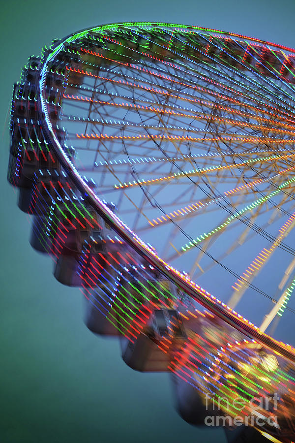 Colorful Ferris Wheel Photograph by Carlos Caetano
