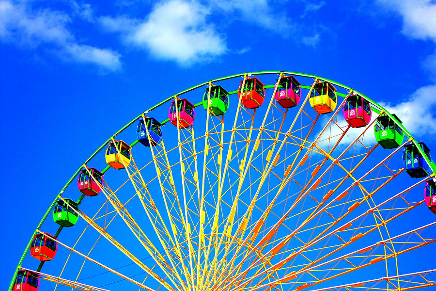 Colorful Ferris Wheel Photograph by Cynthia Guinn