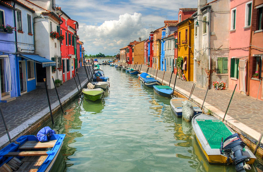 Colorful Fisherhouses Photograph by Marie Schleich