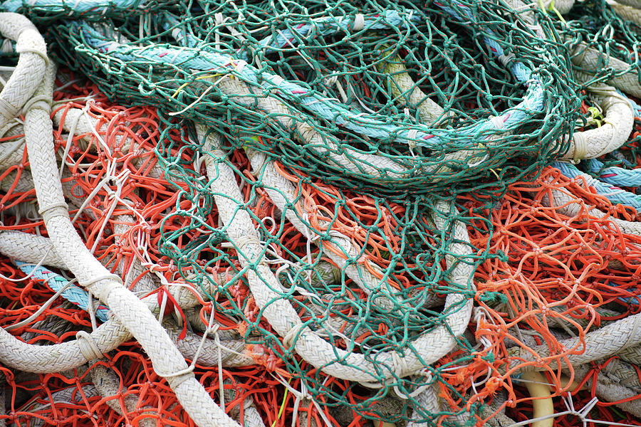 Colorful Fishing Nets Photograph