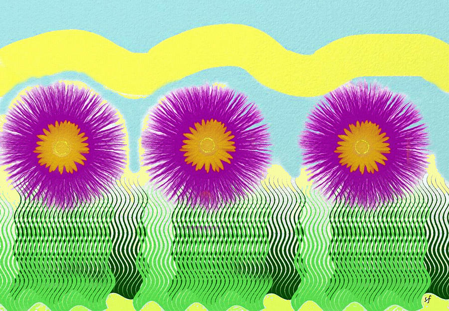 Colorful Flower Pop Art Digital Art by Shelli Fitzpatrick