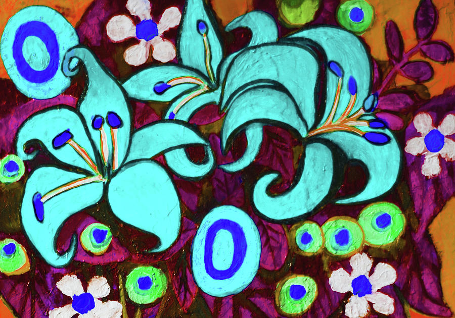 Colorful Flowers 3 Painting