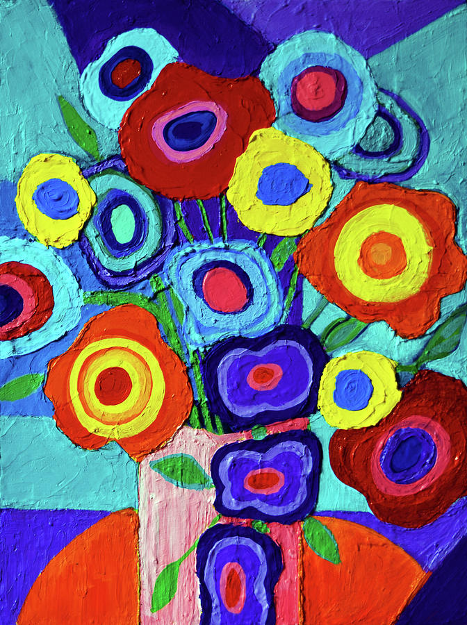 Colorful Flowers 4 Painting