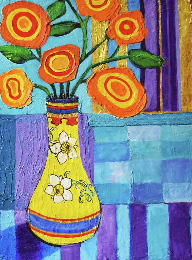 Colorful Flowers 5 Painting