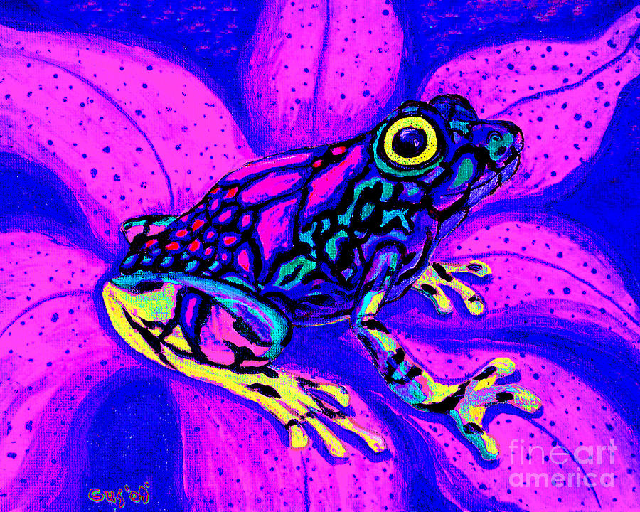 Colorful Frog 2 Painting by Nick Gustafson - Fine Art America