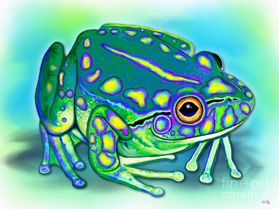 Colorful Froggy Painting by Nick Gustafson