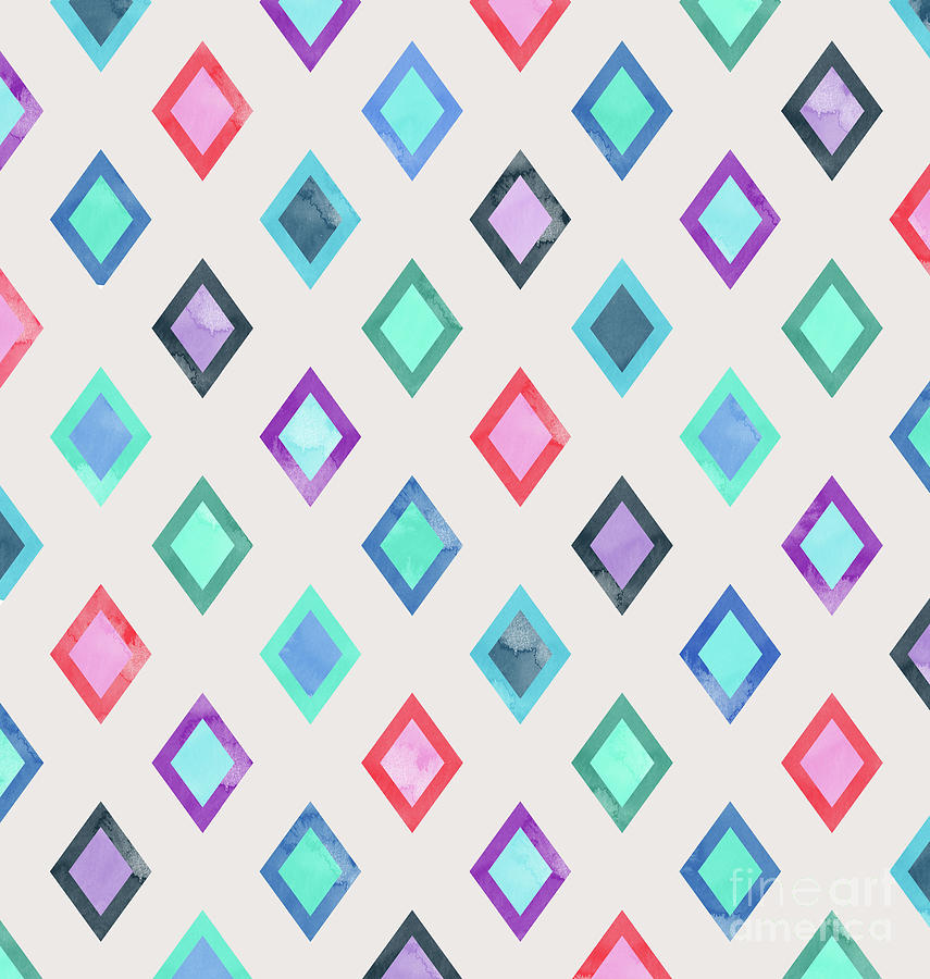 Colorful Geometric Patterns II Digital Art by Amir Faysal