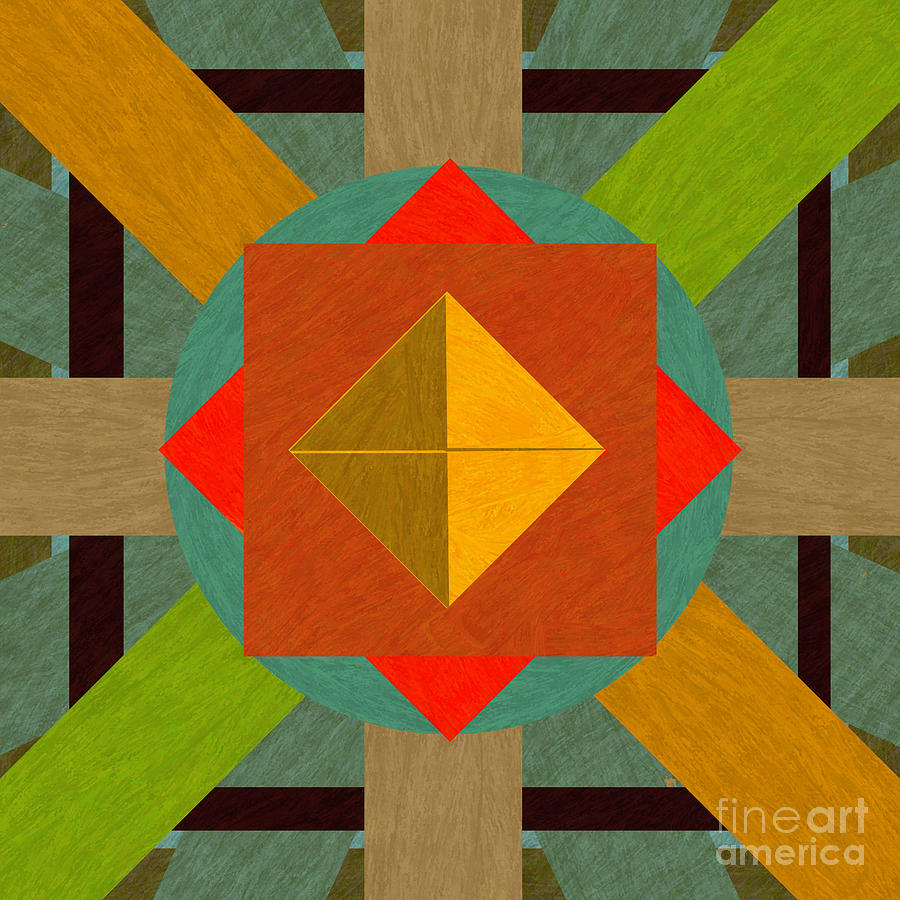 Colorful Geometric Patterns Ii Painting By D Tao
