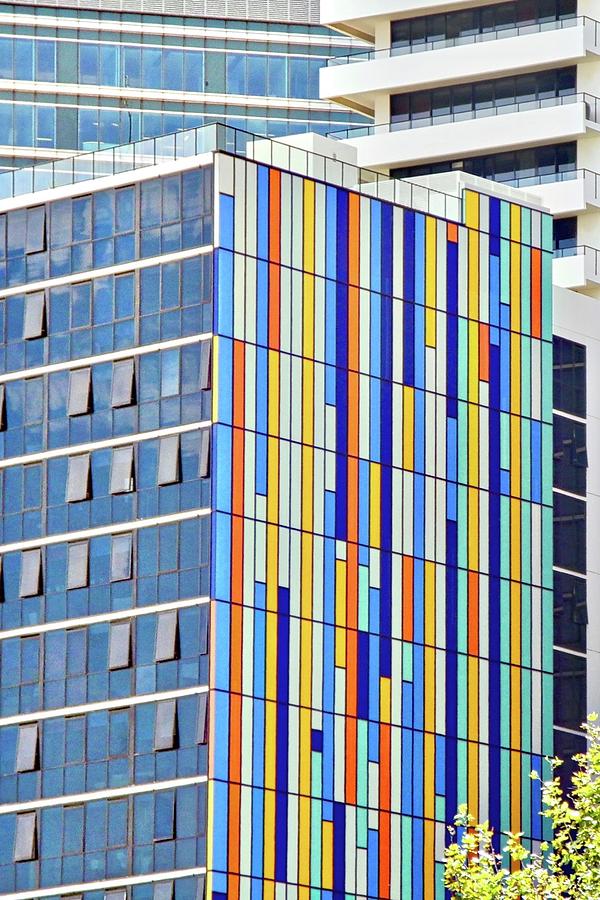 Colorful Geometry on a Building Photograph by Kirsten Giving