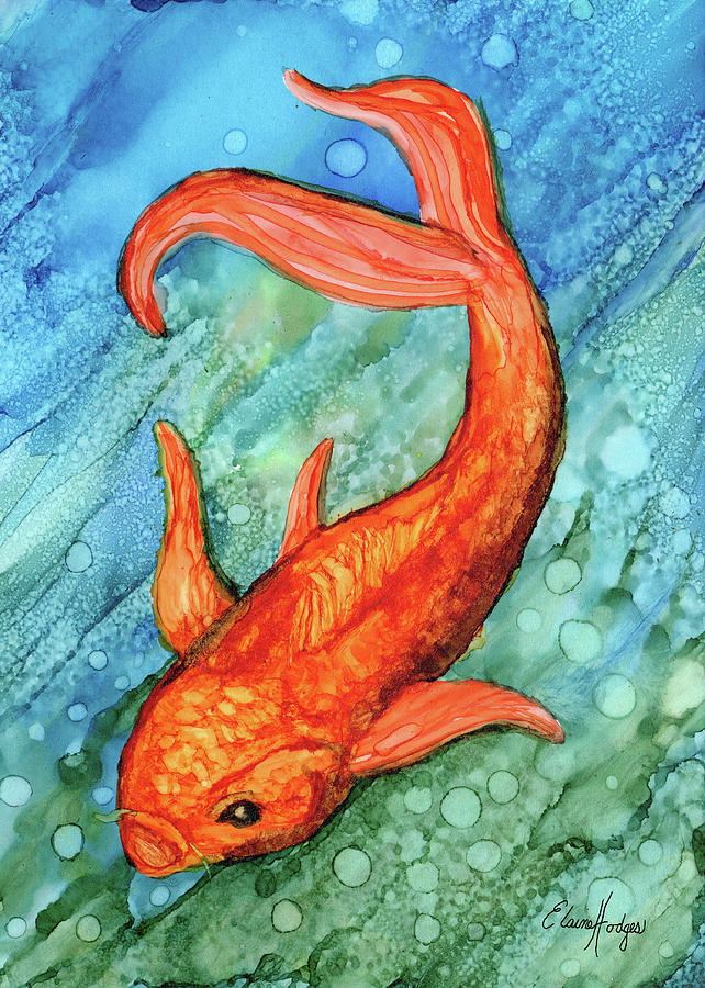Colorful Goldfish Painting