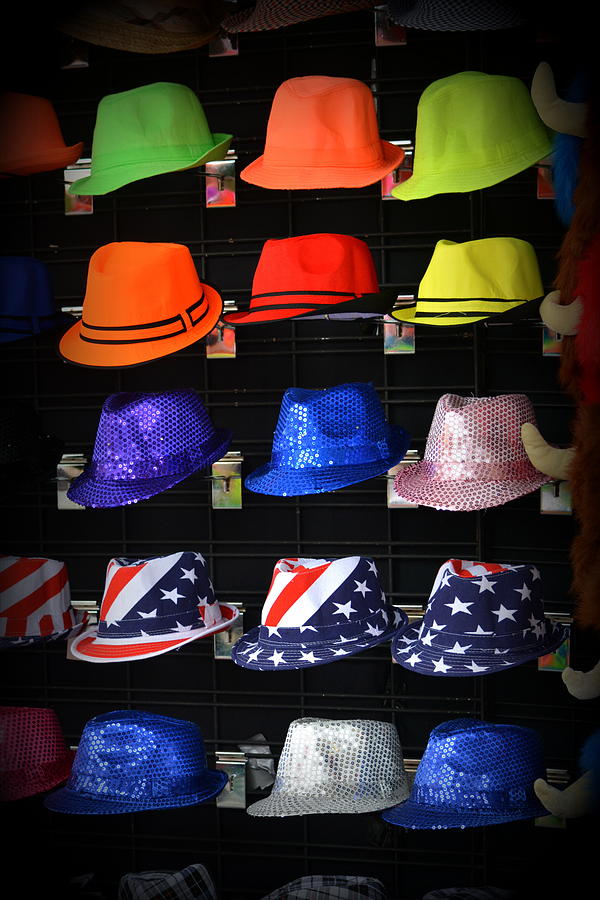 Colorful Hats At The Fair Photograph by Lori Seaman