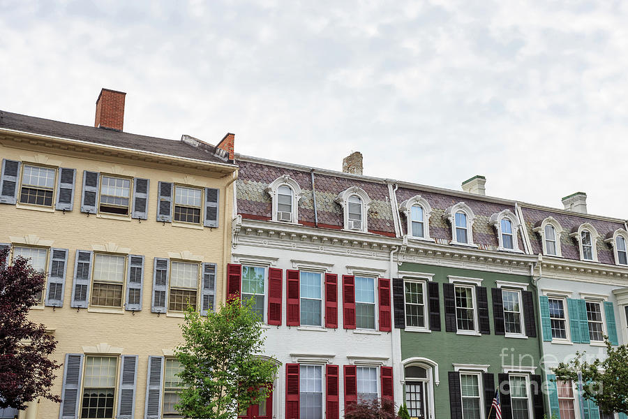 Colorful Historic Row Houses Photograph by Edward Fielding