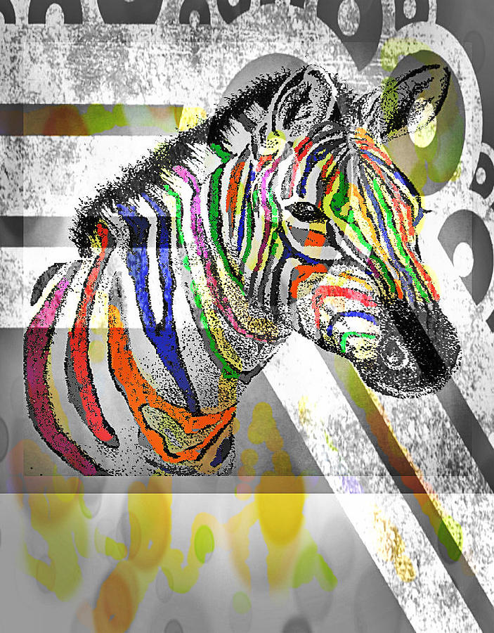 Colorful Horse Digital Art by Reina Kalamouni - Fine Art America