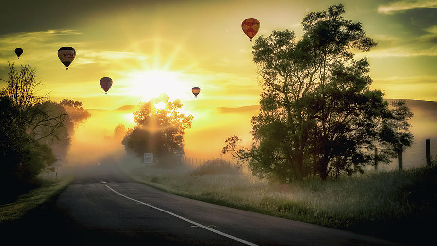 Colorful Hot Air Balloons - Adventure Art Photograph by Wall Art Prints ...