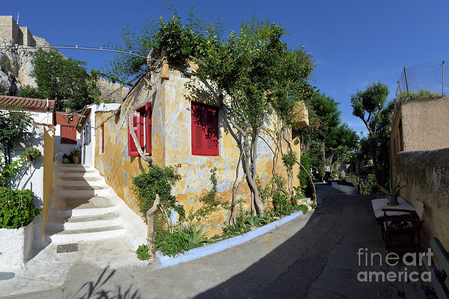 Colorful house in Plaka Photograph by George Atsametakis