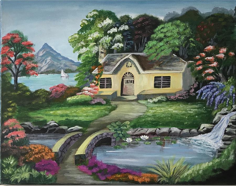 Colorful House Landscape Painting by Sathya Arumugam - Fine Art America