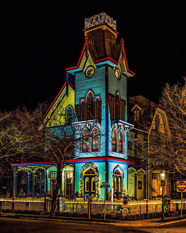 Colorful House Lights Photograph by Nick Zelinsky Jr