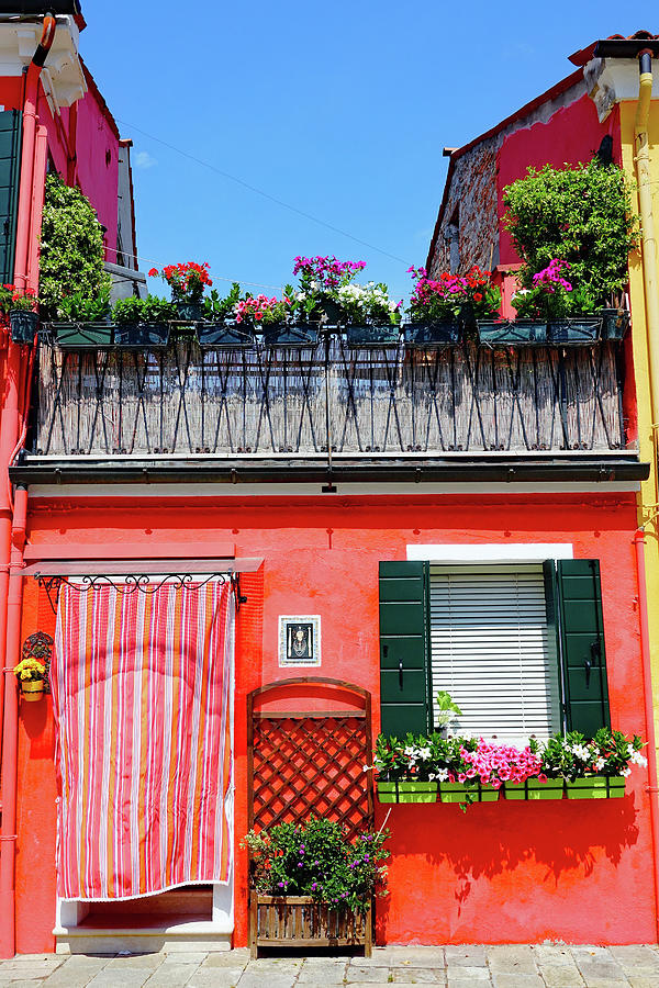 Colorful House On The Island Of Burano, Italy Photograph by Rick Rosenshein