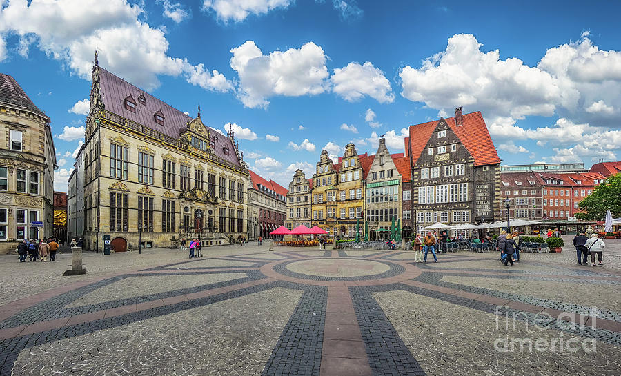 Colorful Houses of Bremen Photograph by JR Photography