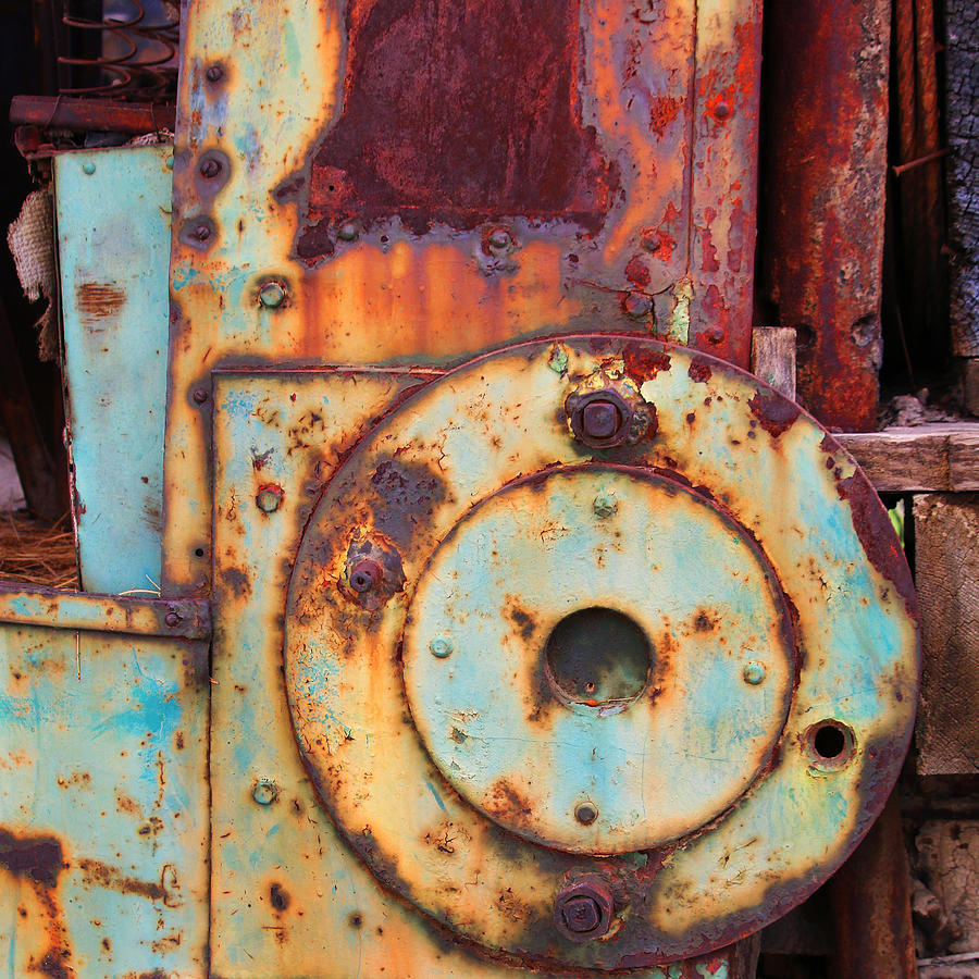 Colorful Industrial Plates Photograph by Art Block Collections