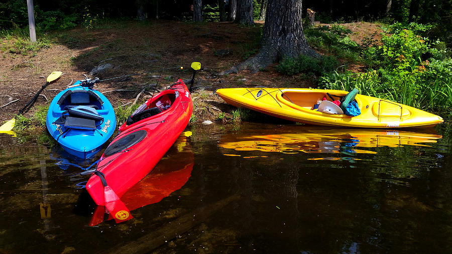 Colorful Kayaks Photograph by Brook Burling