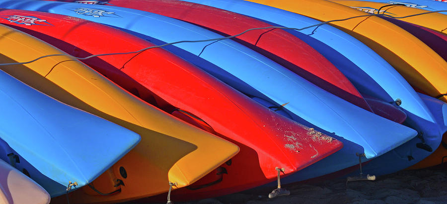 Colorful Kayaks Photograph by Ken Stampfer