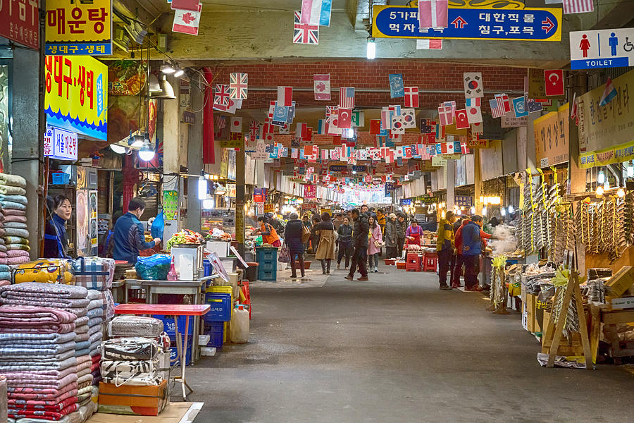 Colorful Korean Marketplace Photograph by James BO Insogna