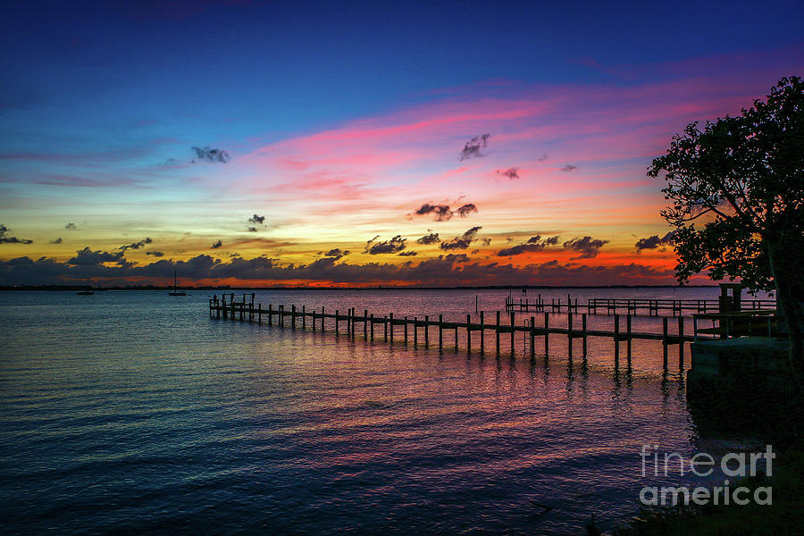 Colorful Lagoon Sunrise Photograph by Tom Claud