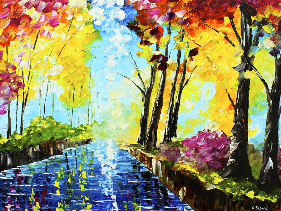 Colorful Landscape Painting by Kevin  Brown