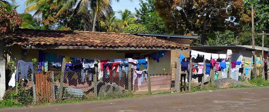 Colorful Laundry Day in Honduras Photograph by Carla Parris