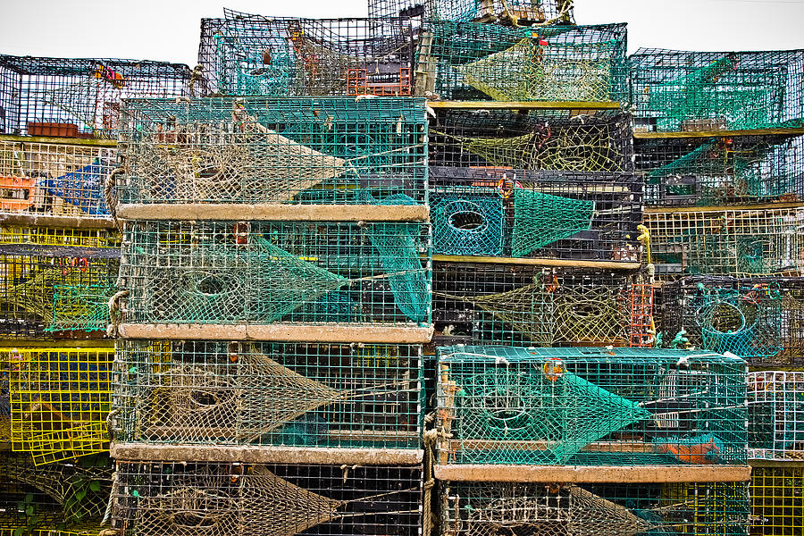 Colorful Lobster Traps Photograph by Colleen Kammerer