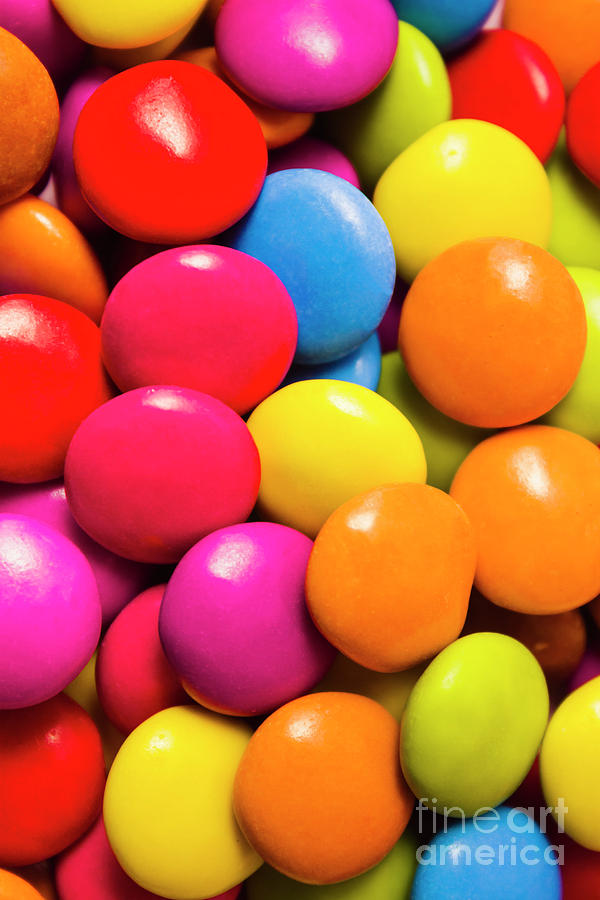 Colorful lollies macro photography Photograph by Jorgo Photography