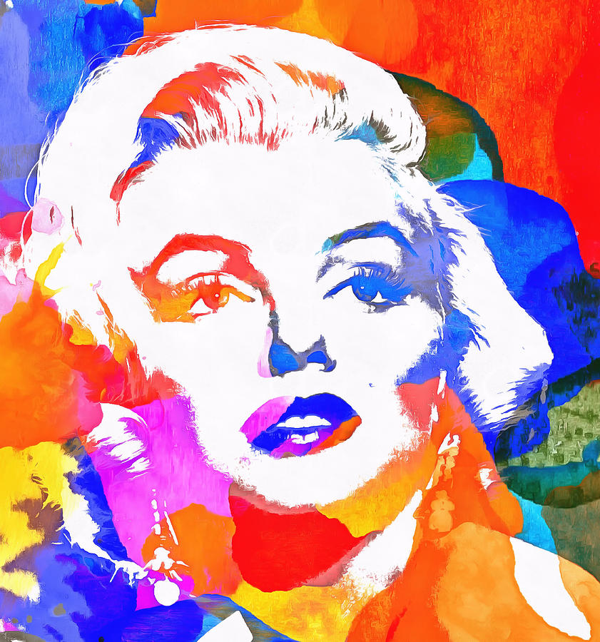 Colorful Marilyn Monroe Painting by Dan Sproul
