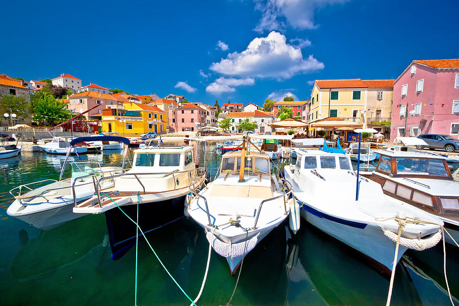 Colorful mediterranean village in Croatia Photograph by Brch Photography