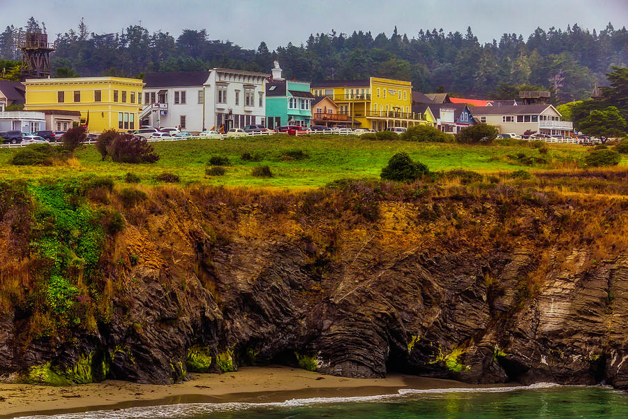 Colorful Mendocine Town Photograph by Garry Gay