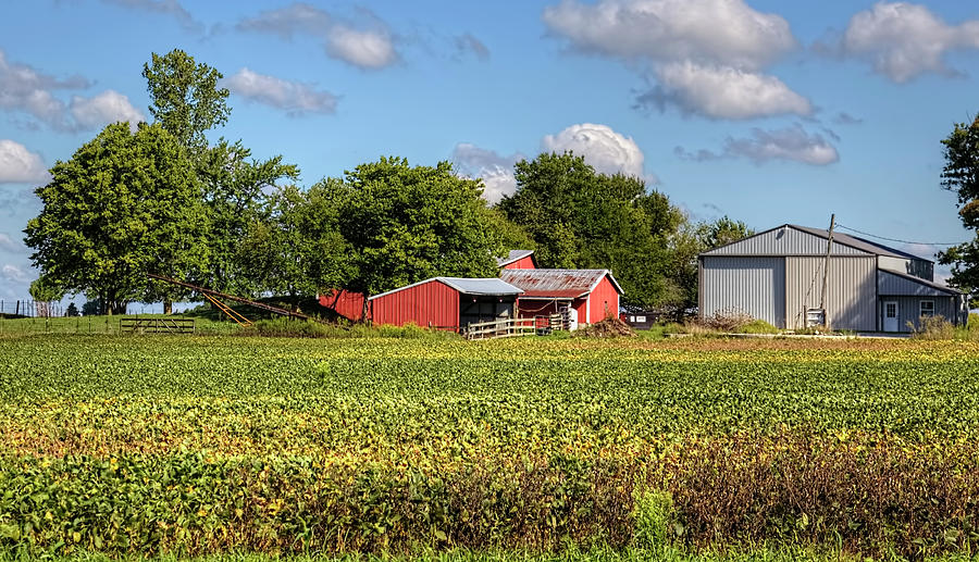 Colorful Midwestern Farm Photograph by William Sturgell