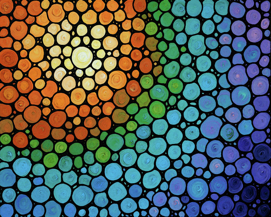 Colorful Mosaic Glass Art