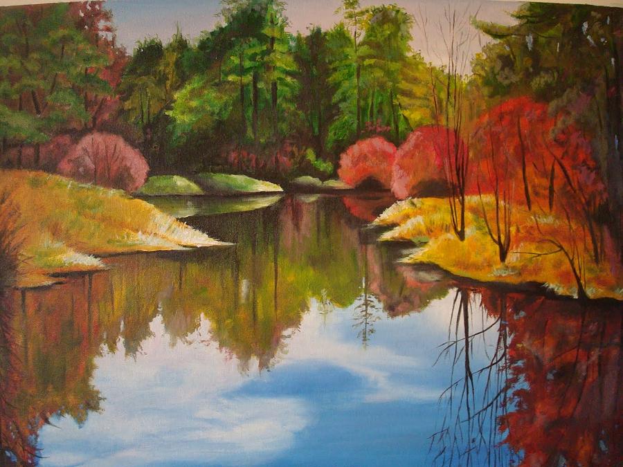 Colorful Nature Painting by Davis KM