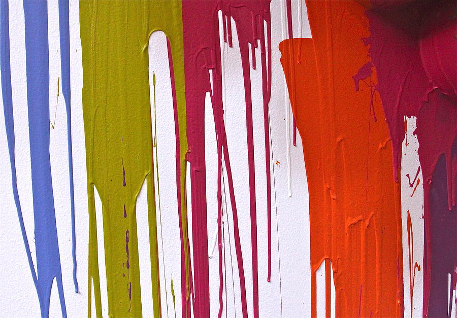 Colorful Paint Drips Photograph by Denise Mazzocco