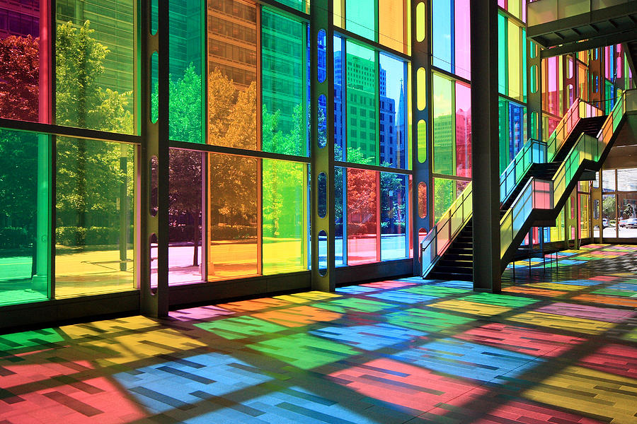 Colorful Palais des congres Montreal Canada Photograph by Pierre Leclerc Photography