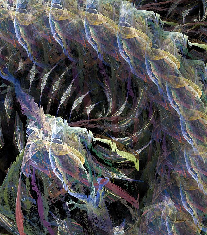 Fractal Digital Art - Colorful Pandemonium by Sherry Holder Hunt
