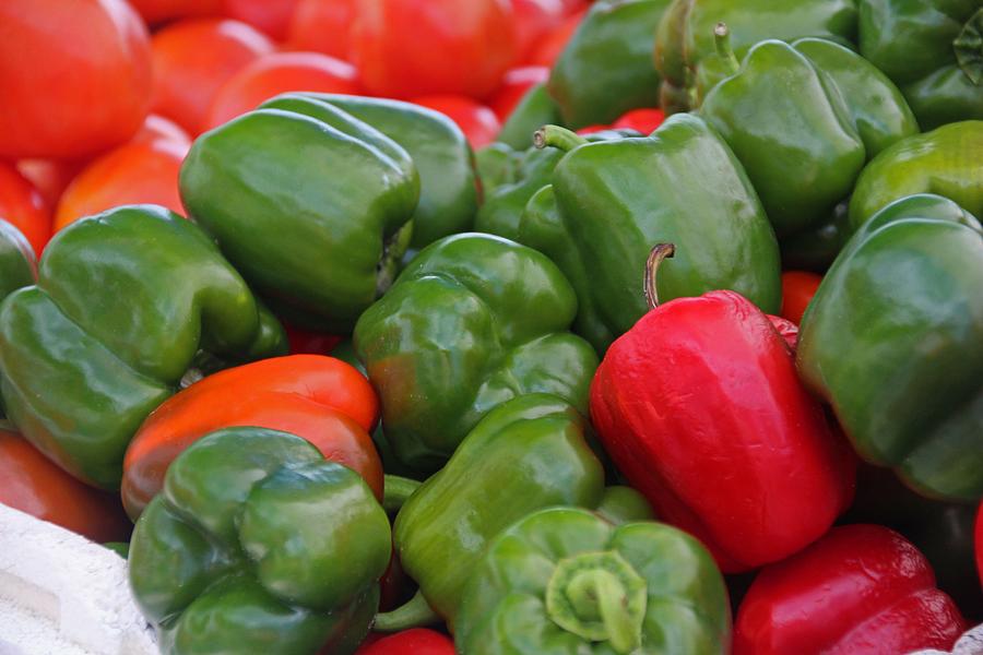 Colorful Peppers Photograph by Michiale Schneider