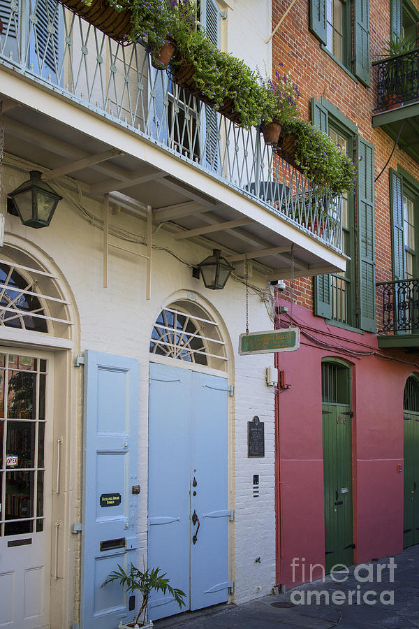 New Orleans Photograph - Colorful Pirates Alley, French Quarter by Bob Estremera