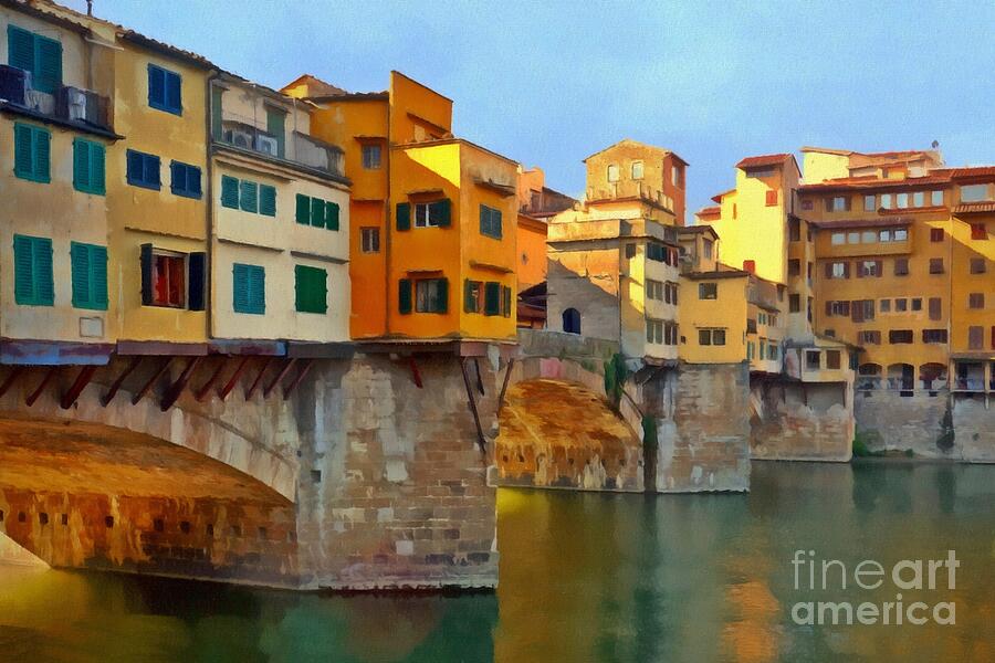 Colorful Ponte Vecchio Photograph by Patricia Strand