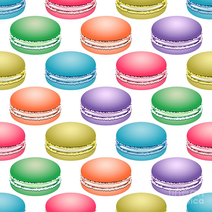 Colorful Pop Art Macarons Digital Art by MM Anderson