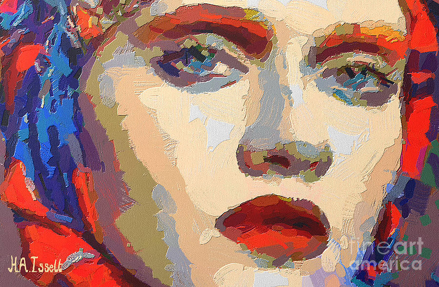 Colorful portrait Digital Art by Humphrey Isselt